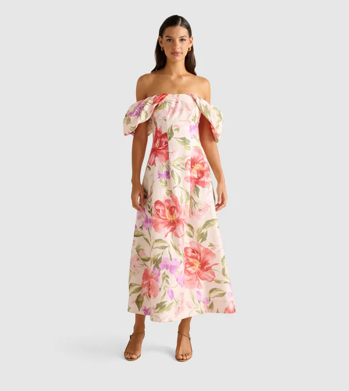 forever new JANIE Off Shoulder Midi Dress
